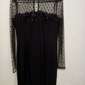 Adrienne Vittadini Evening Dress. Size 8. Black.